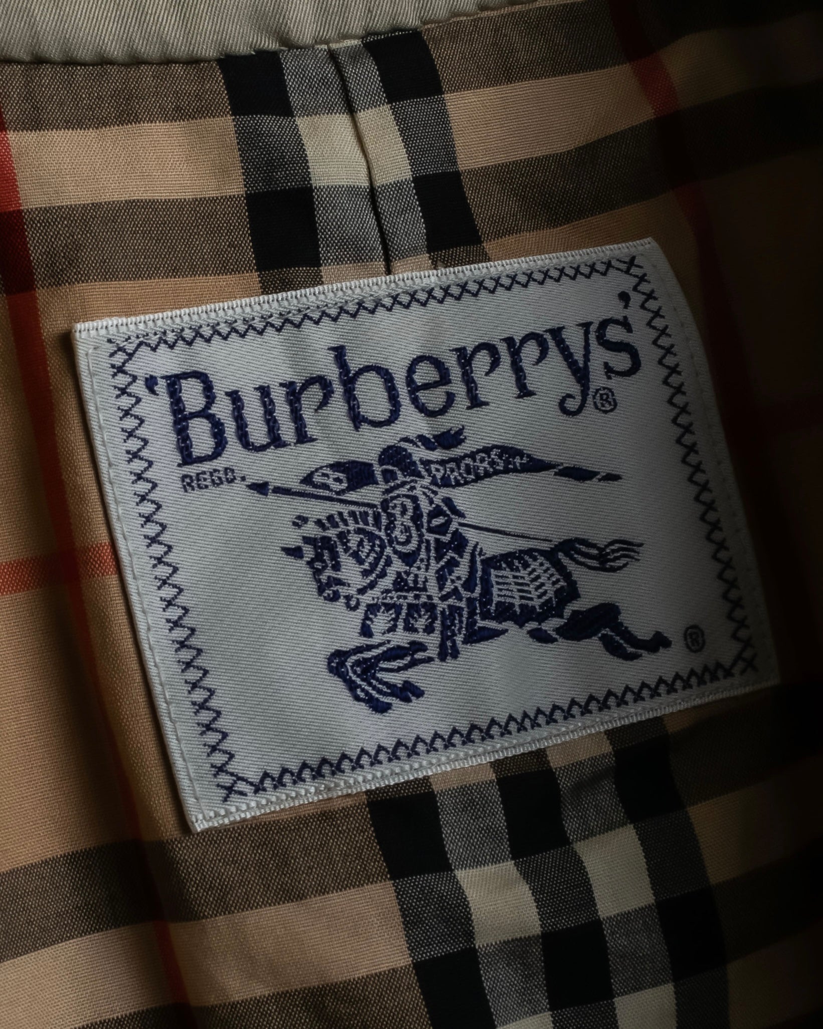 "BURBERRYS" Classic military detail maxi length trench coat