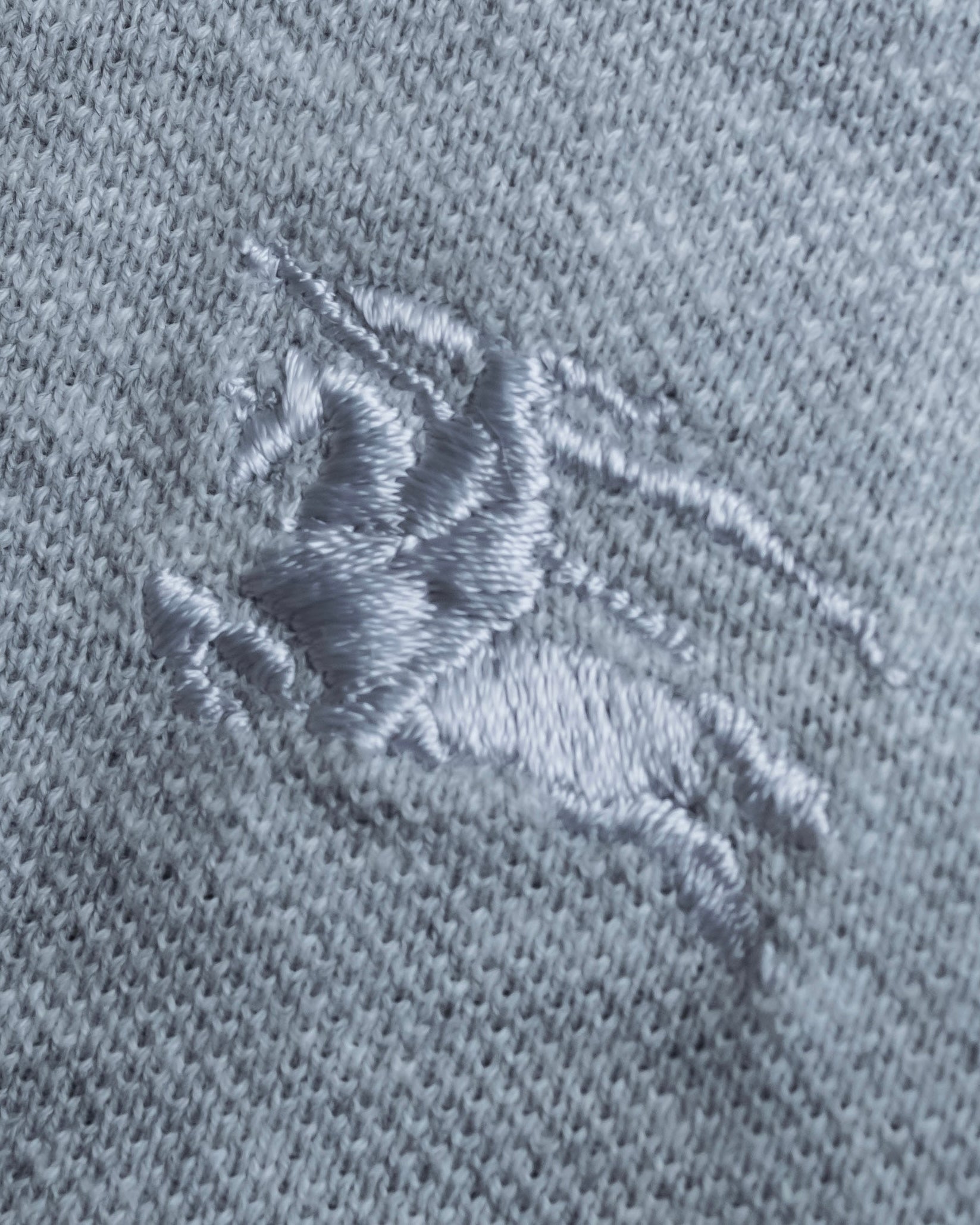 "BURBERRY" Knight logo engraved metal button polo shirt