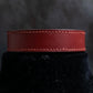 "HERMES" Margiela period burgundy leather bracelet