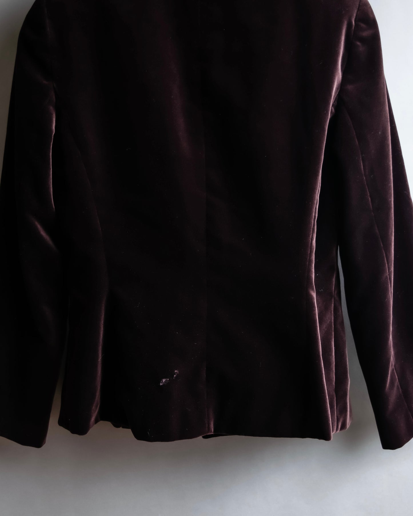 "BALENCIAGA" Velvet beautiful shaped tailored jacket