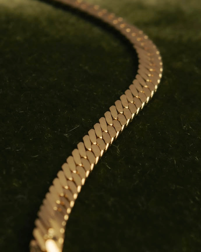 "Christian Dior" 80's-90's Rhinestone logo necklace