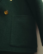 "Yves Saint Laurent" late 80's-early 90's Structured wool mohair double breasted coat