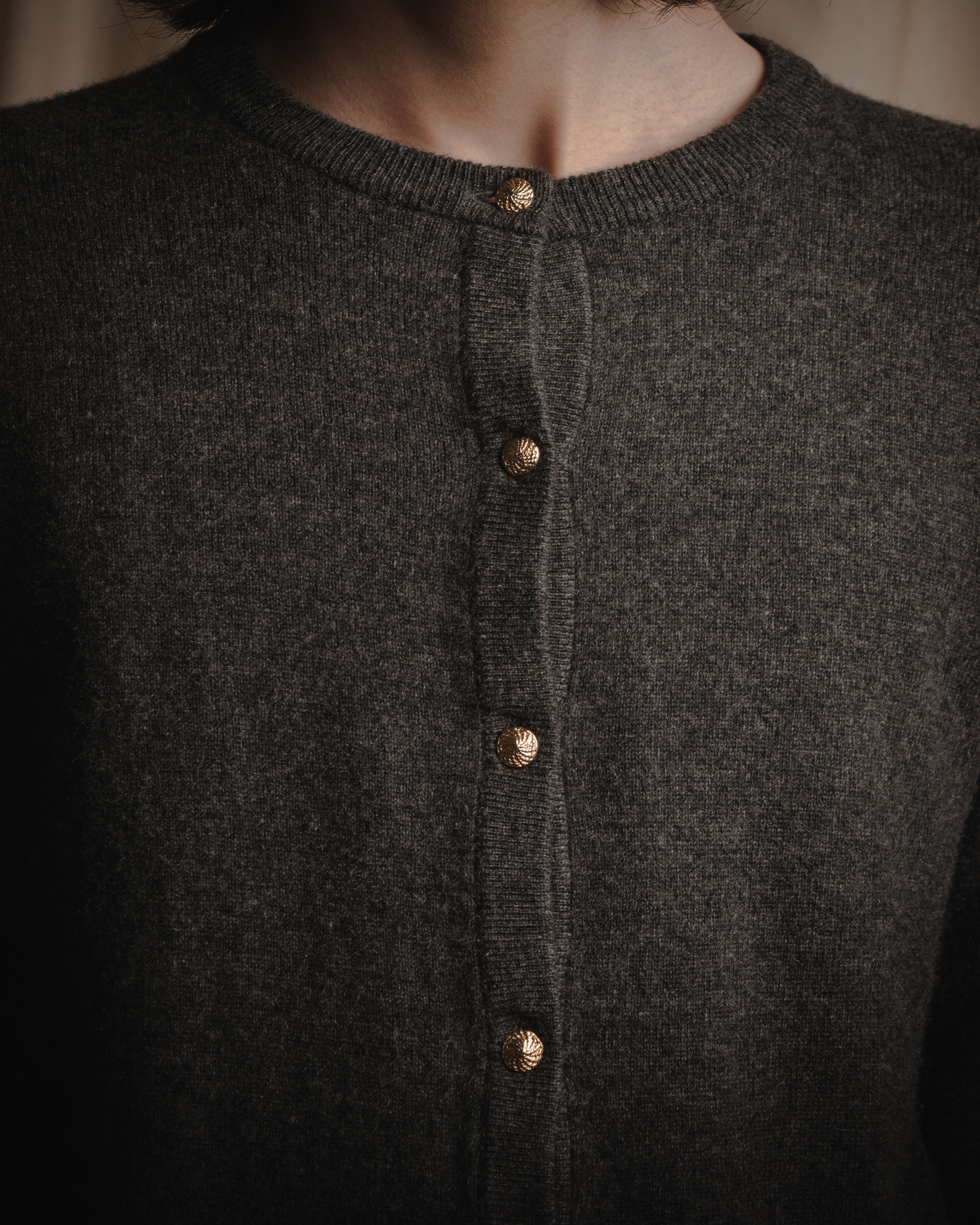 "Christian Dior" 90’s jewel-button knit cardigan