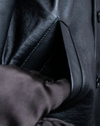 "GIANNI VERSACE COUTURE" Sheep skin oversized triangle color jacket