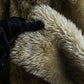 "DIESEL" Double zipper hooded long fur coat