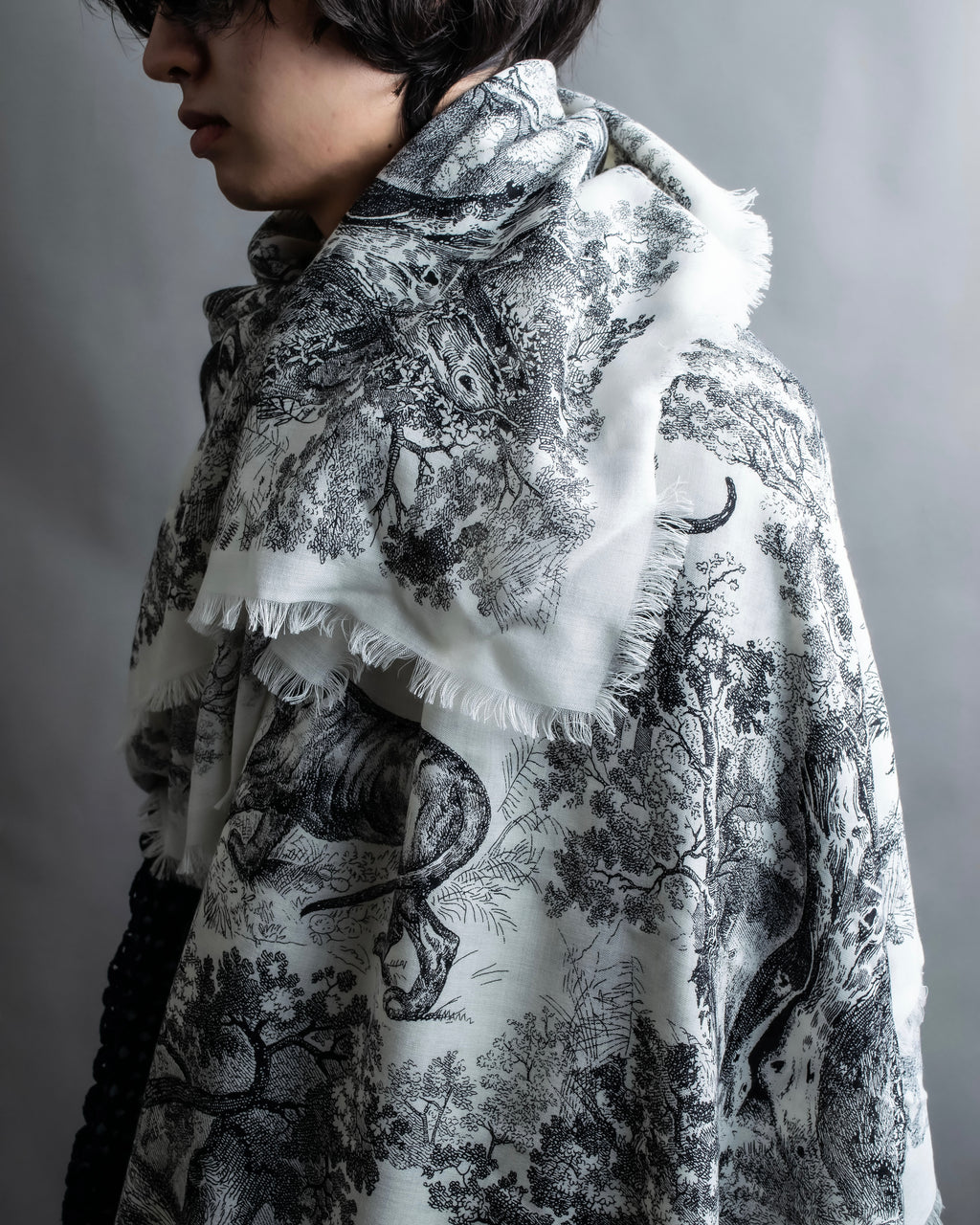 "DIOR" Toile de Jouy Sauvage Scarf