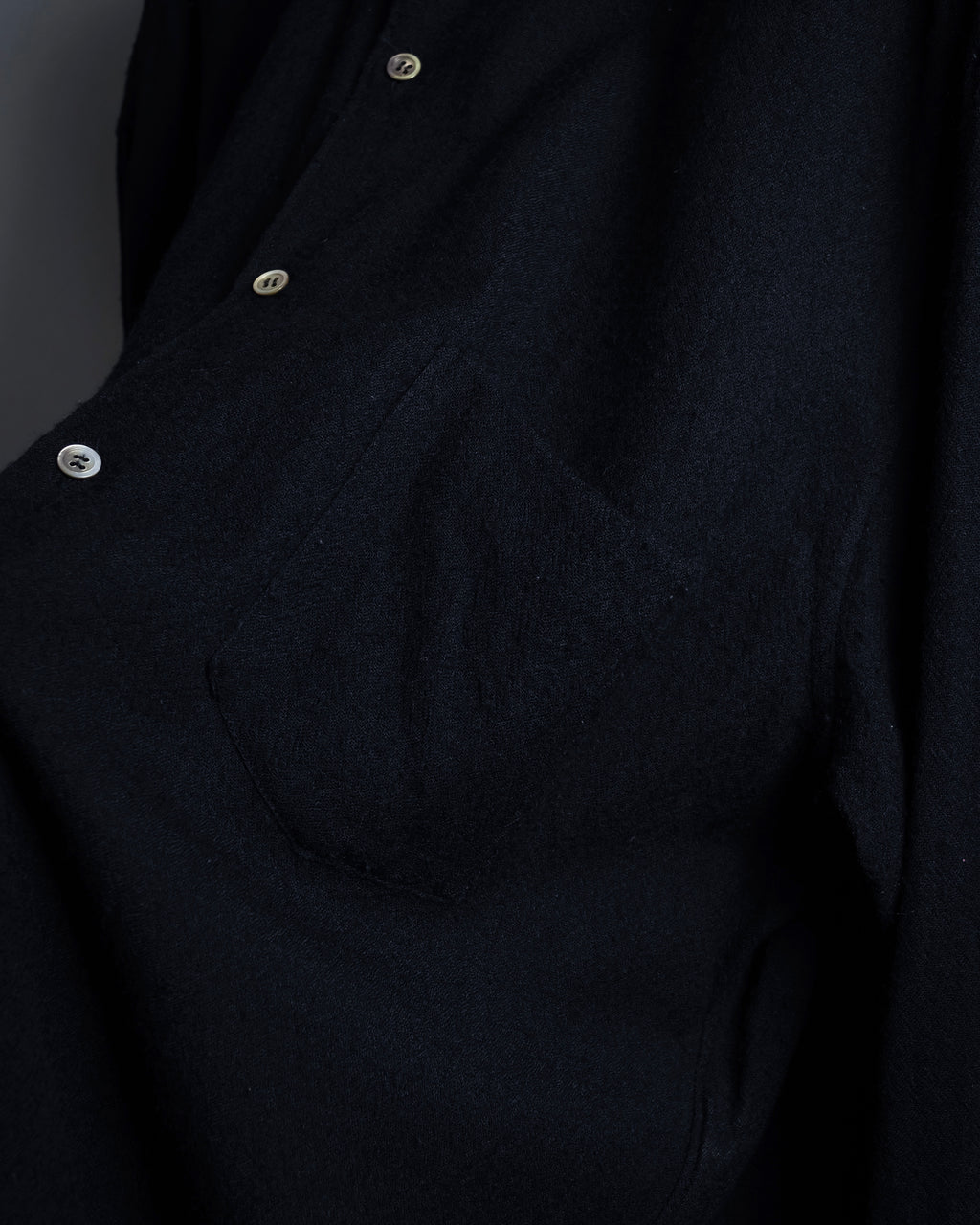 "COMME des GARCONS" 94AW Straight silhouette wool shirt dress