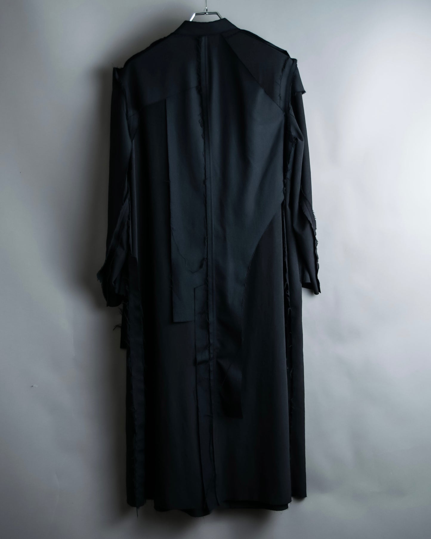 "B Yohji Yamamoto" Inside-out design super long shirt coat