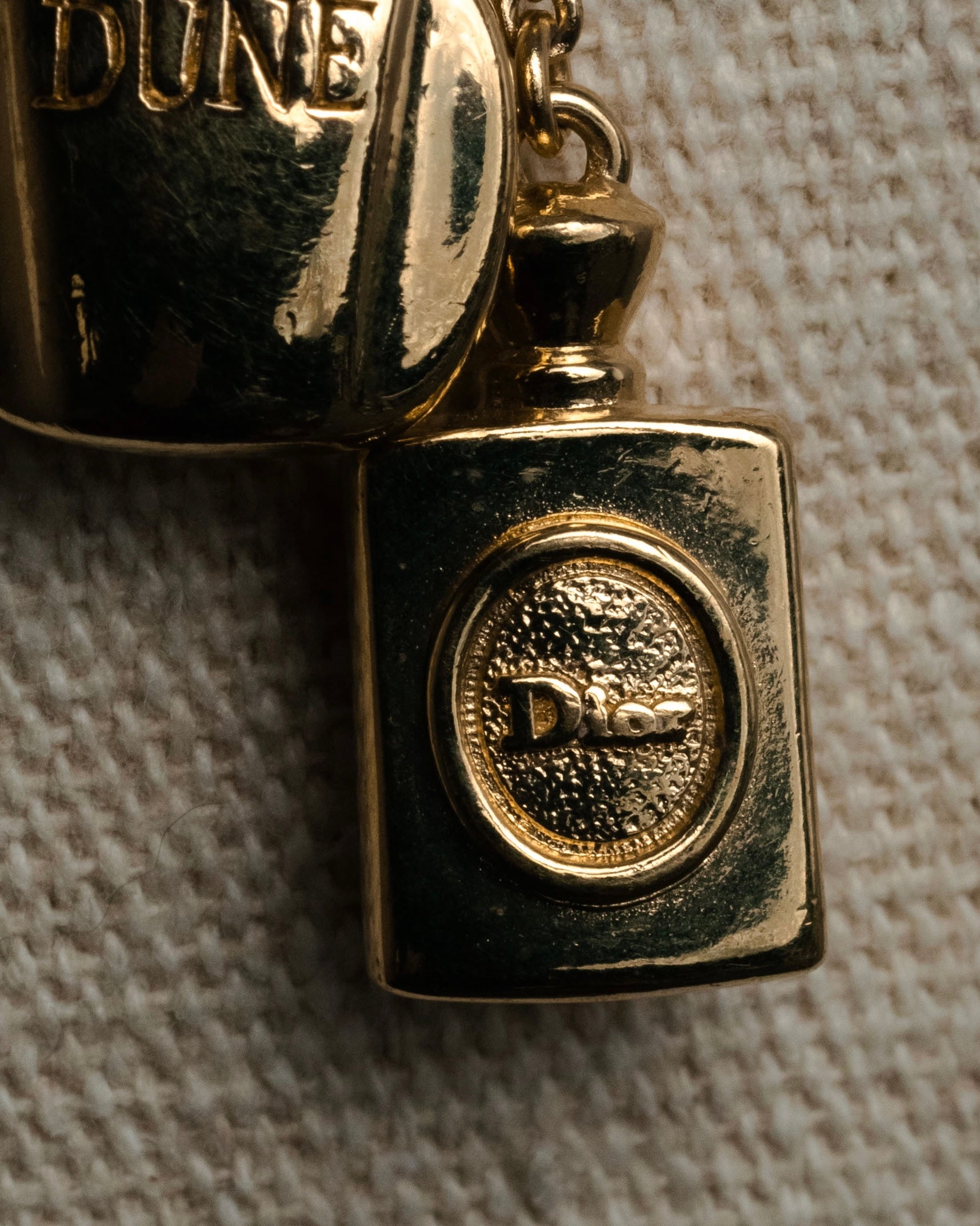 “Christian Dior” 90’s Dune charm long necklace