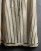 "GUCCI" Gold stripe knit maxi skirt