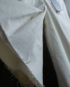 "MAISON MARGIELA" 21SS Washed raw cut flared cropped denim pants