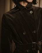 -SPECIAL- "JIL SANDER"
90’s-00’s Architectural cotton velvet belted coat