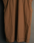 “JIL SANDER” 00’s-10’s Cotton pleated sleeveless blouse