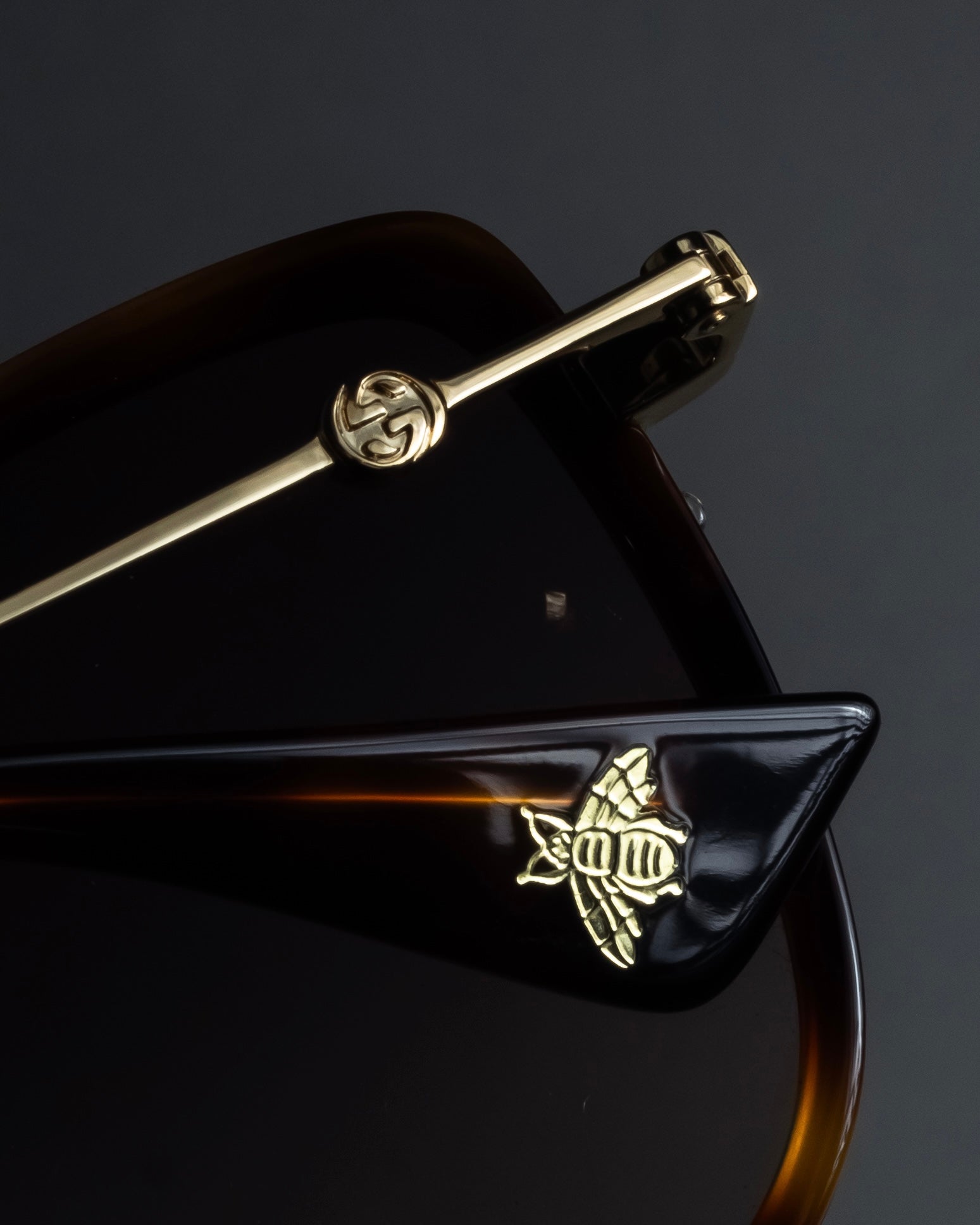 "GUCCI" Square butterfly over-frame sunglasses