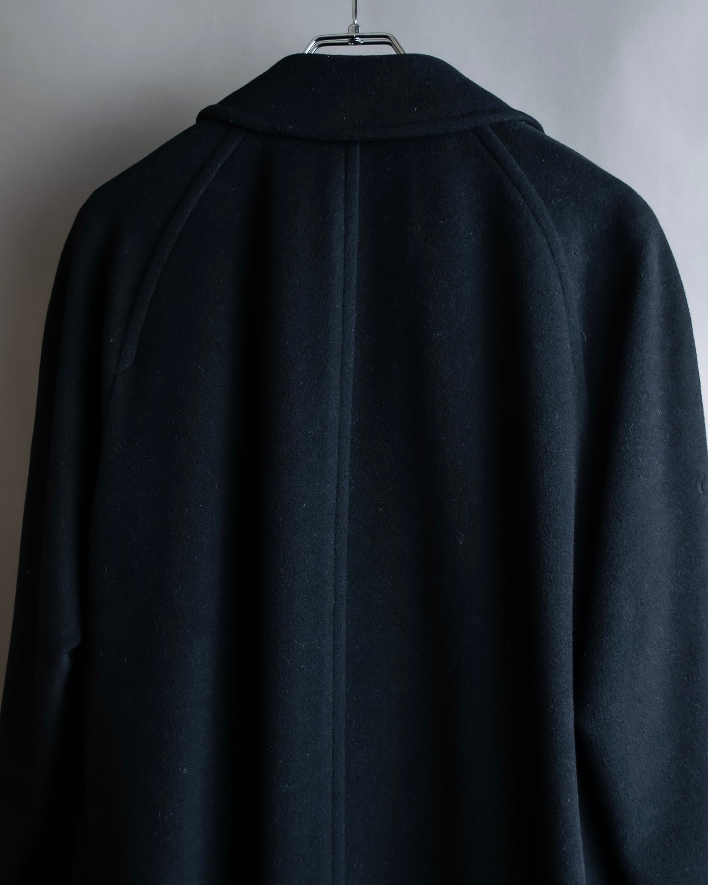 "BURBERRYS" Fly front cashmere blend soutien collar coat