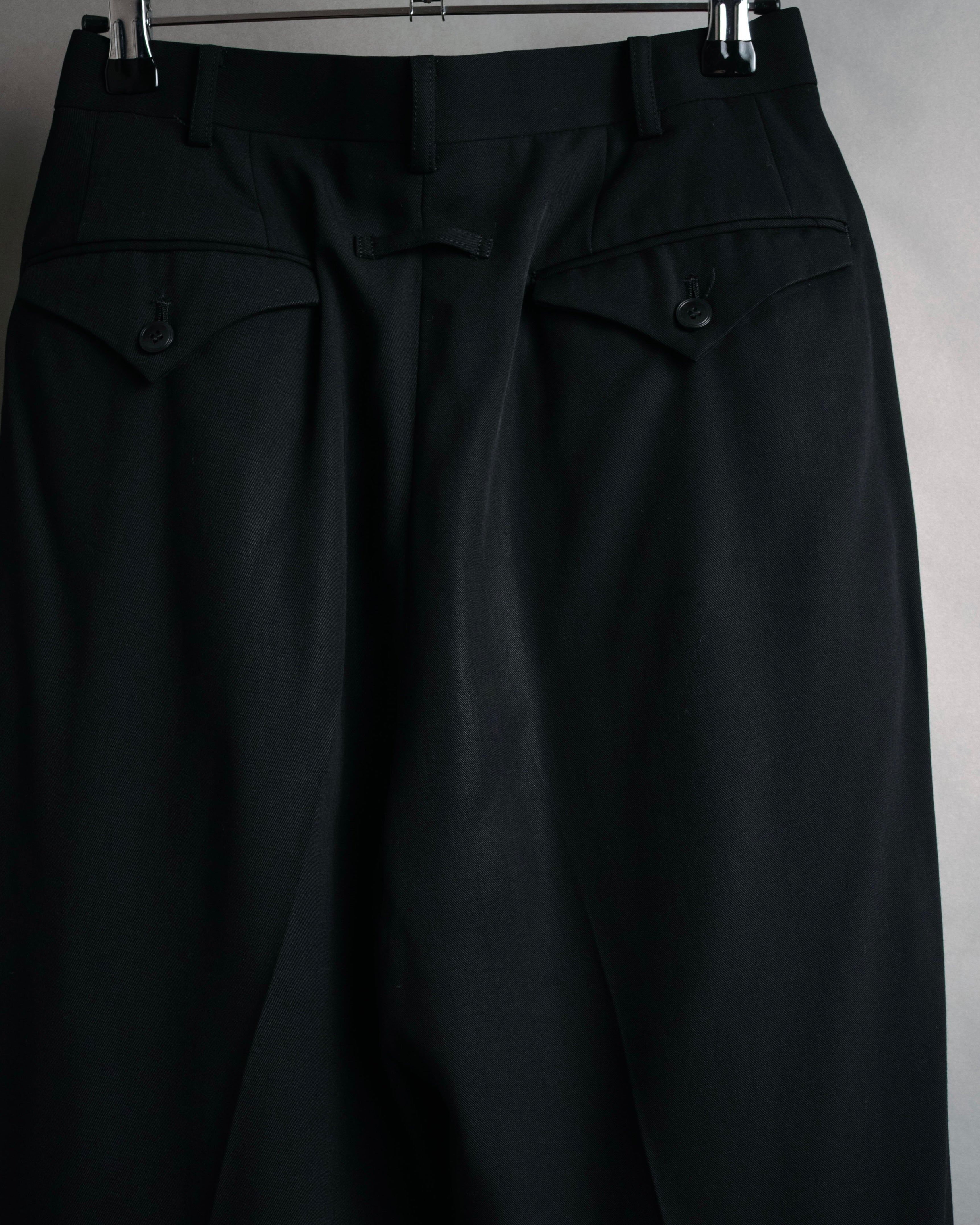 “GAULTIER objet HOMME” 90’s Two tuck wide trousers