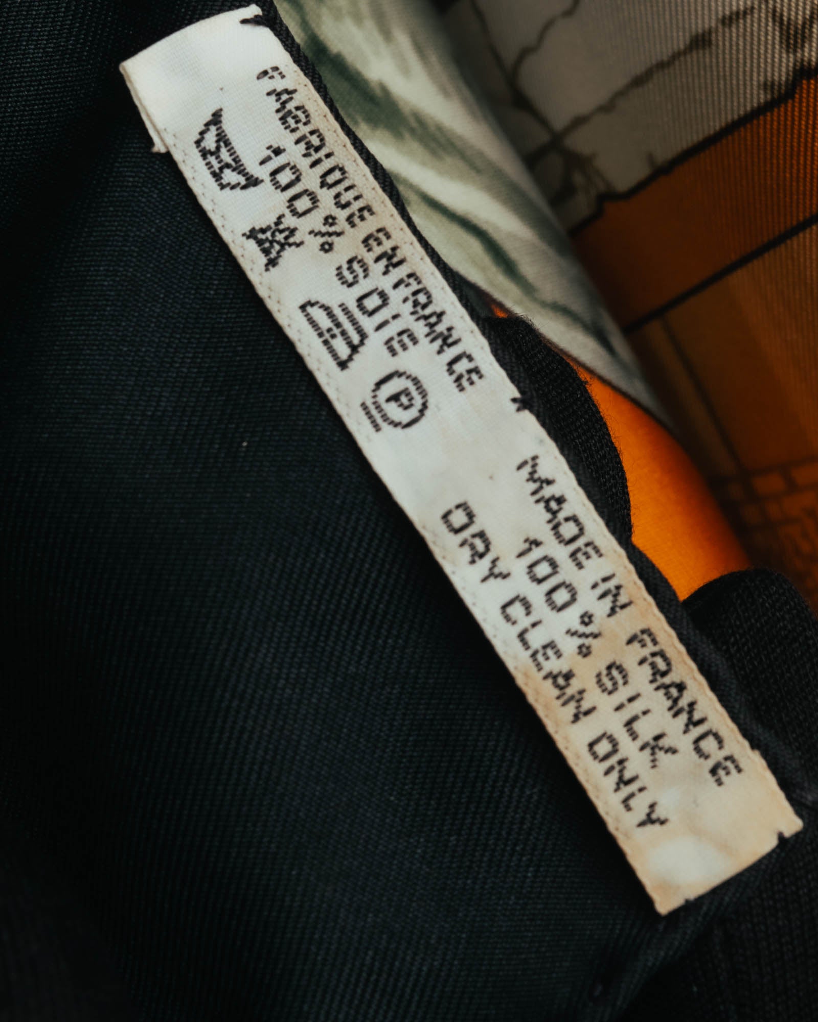 "Hermès" 90's-00's Architectural printed silk scarf