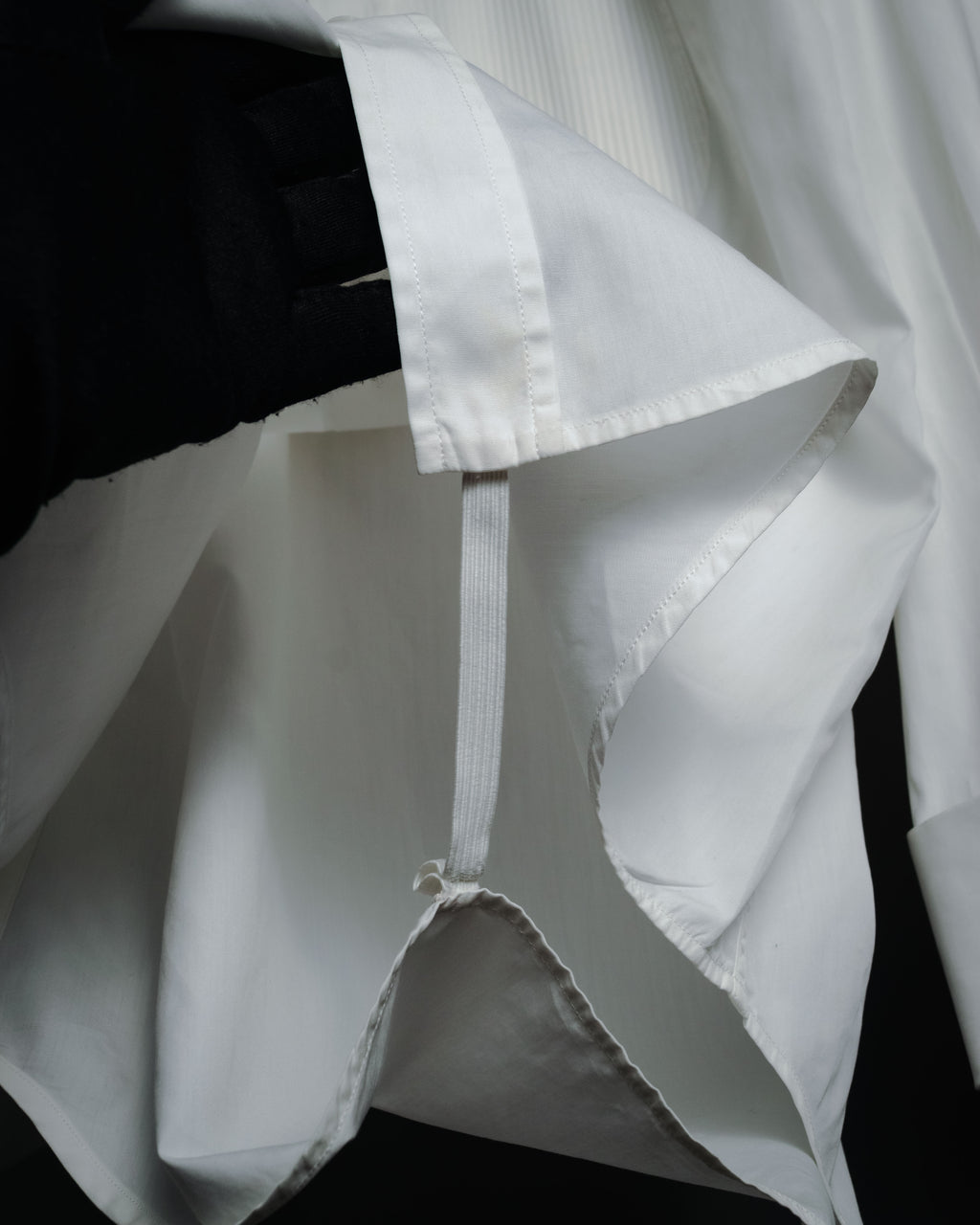 –SPECIAL– "Yves Saint Laurent" 00’s Tuxedo bib-front wing-collar dress shirt