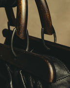 -SPECIAL- “GUCCI“ 90’s-00’s Structured frame gathered leather handbag