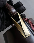 "KENZO" Camouflage design drawstring leather bag