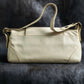 "Chloe" Gold parts design horizontal leather bag