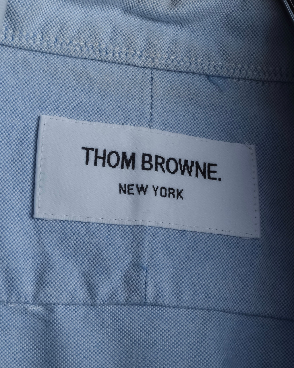 "THOM BROWNE" Hidden tricolor design cotton shirt