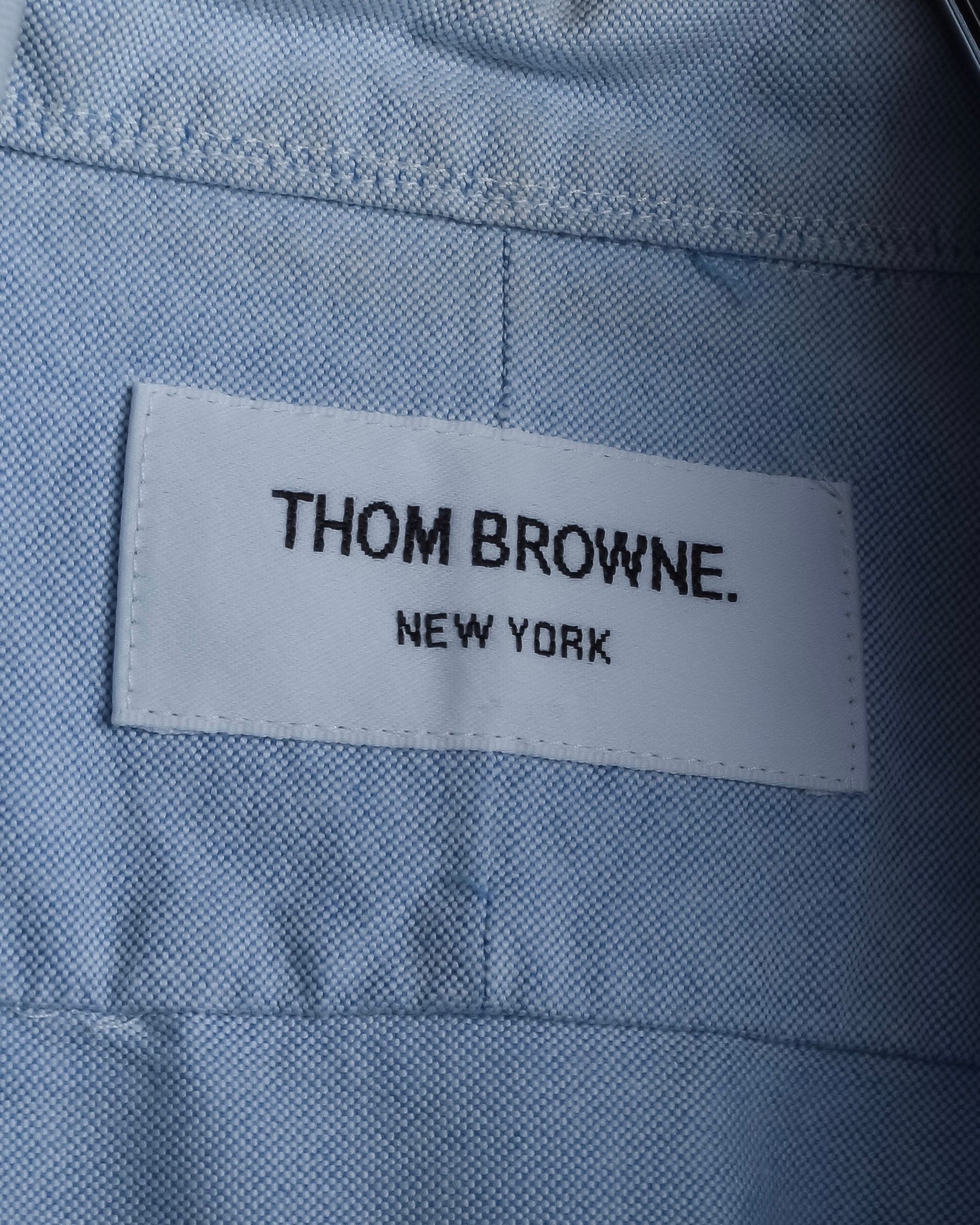 "THOM BROWNE" Hidden tricolor design cotton shirt