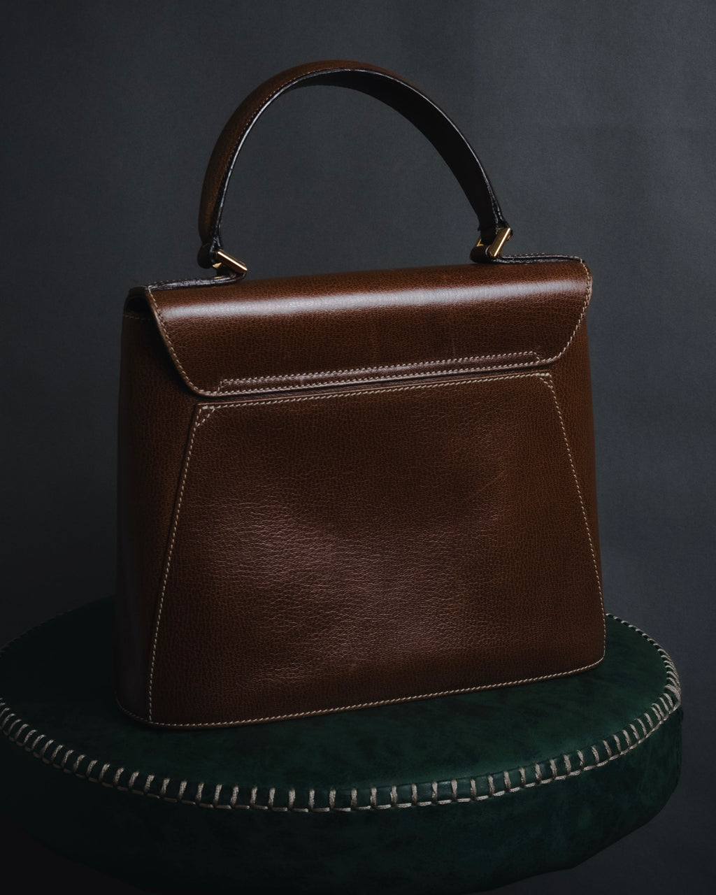 "Salvatore Ferragamo" 90’s structured top-handle leather bag