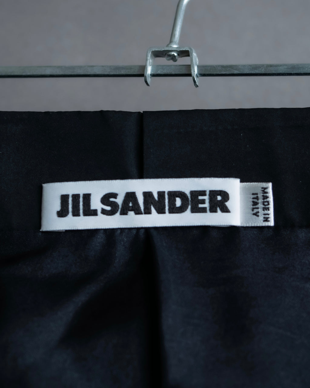“JIL SANDER” Silk blended tight silhouette skirt