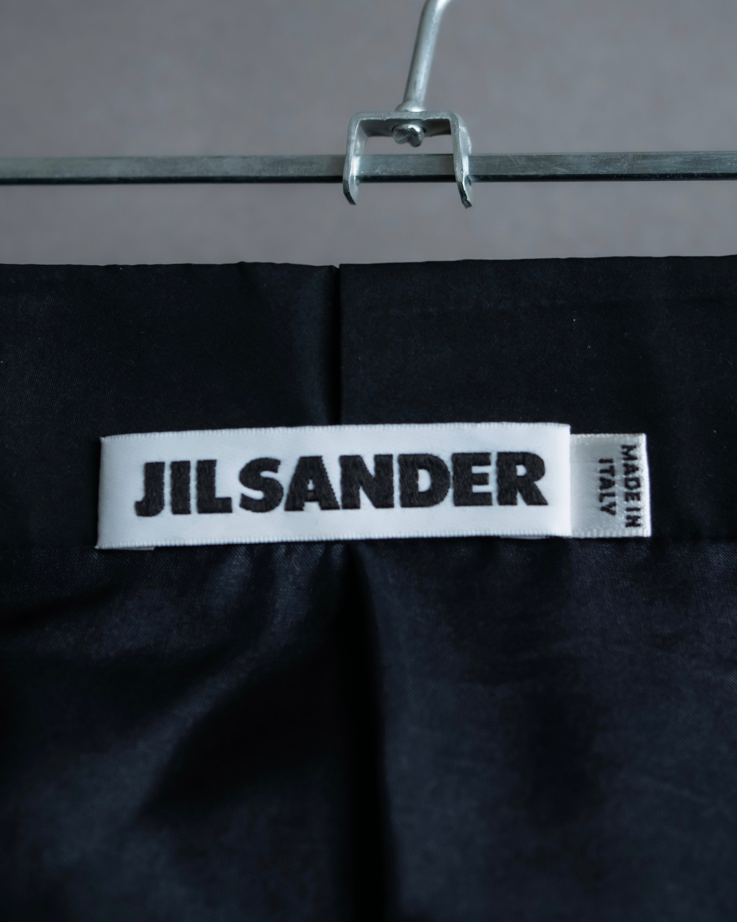 “JIL SANDER” Silk blended tight silhouette skirt