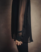 -SPECIAL- “SAINT LAURENT” 2013-2017 Sheer black dress shirt