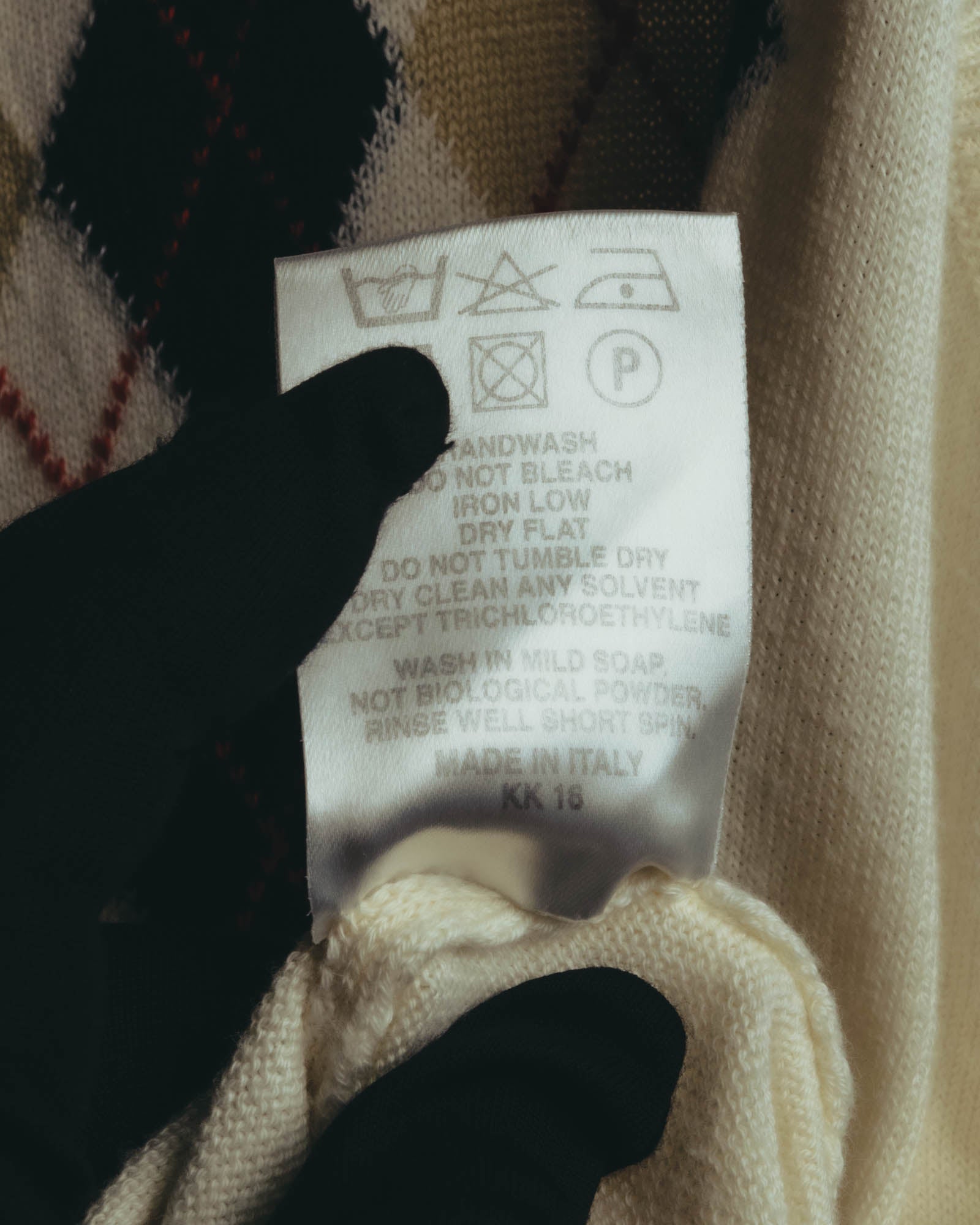 “BURBERRY LONDON” 00’s-10’s argyle cotton cardigan＆vest