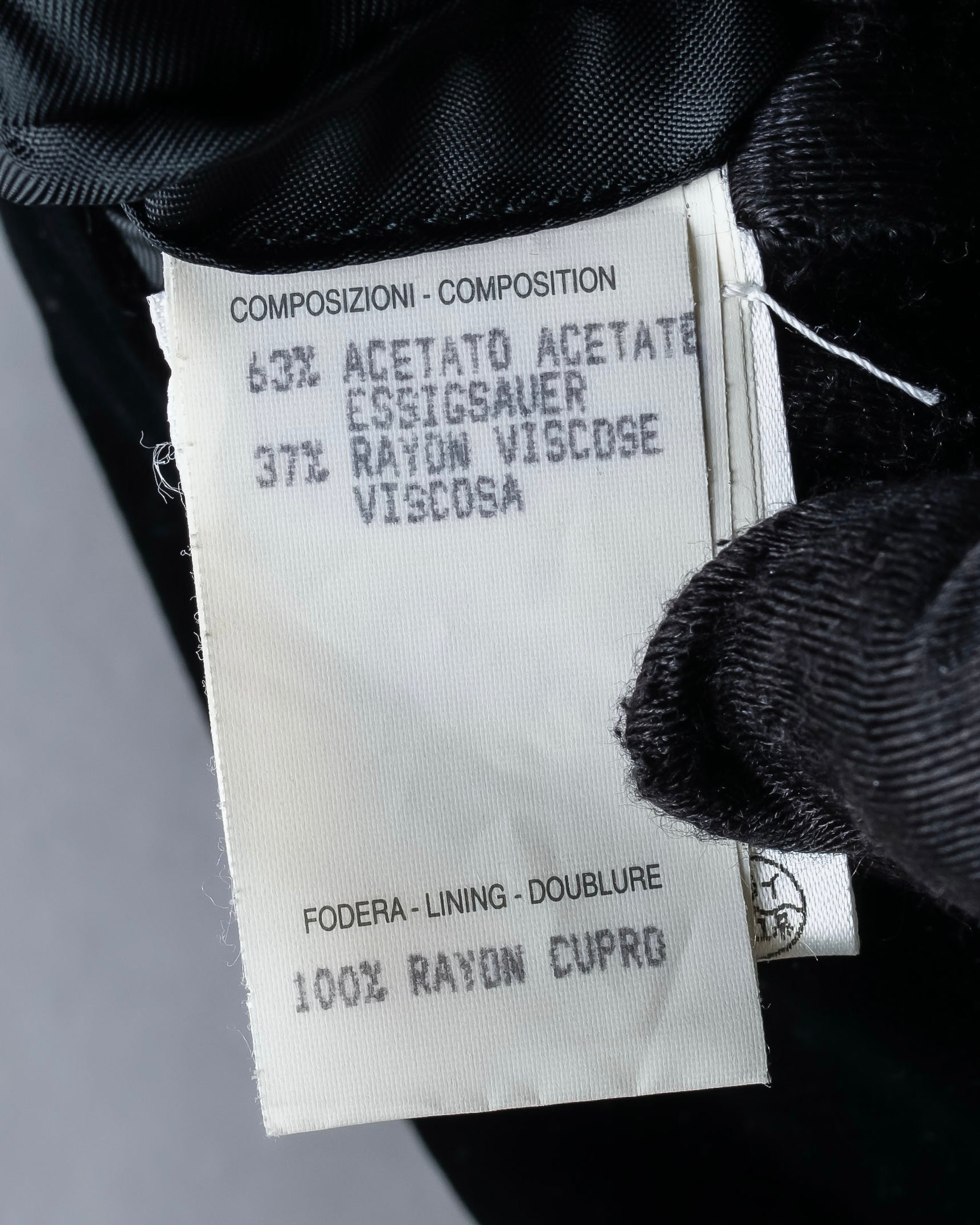 "GUCCI" Velvet shaped shawl collar tailored jacket