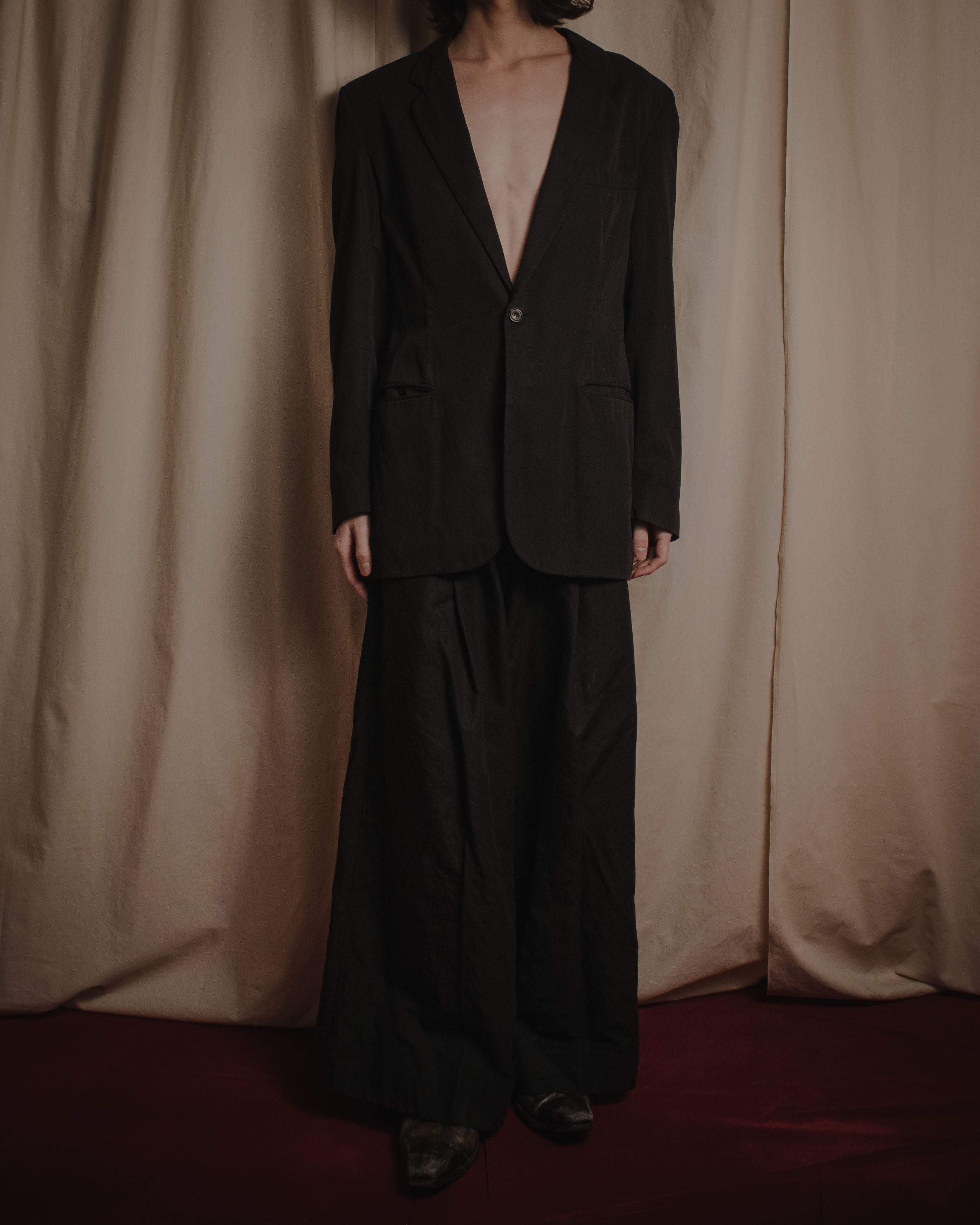 "Maison Martin Margiela" 2008AW garment-dyed tailored jacket