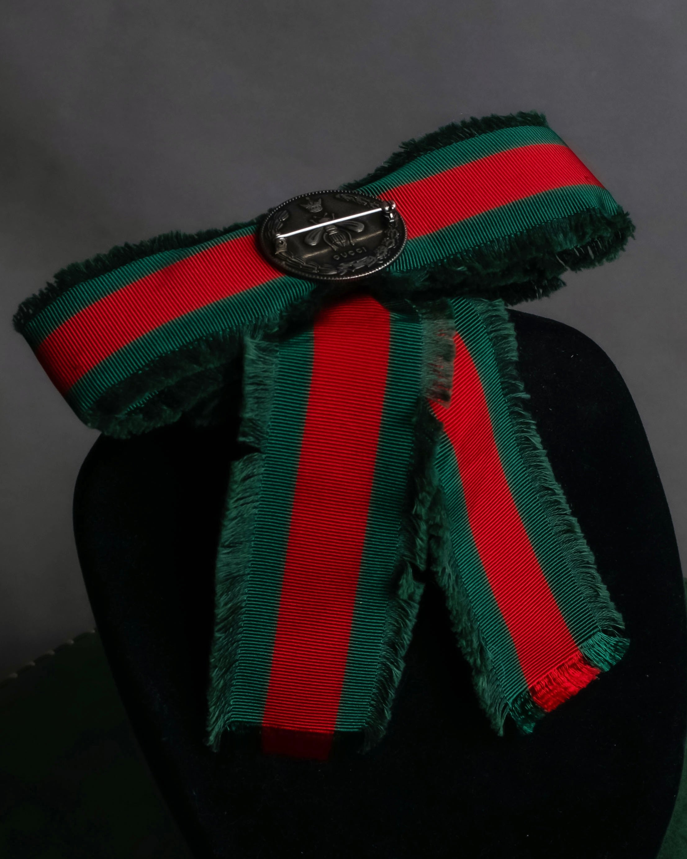 "GUCCI" Beaded design grosgrain ribbon