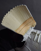 "BALENCIAGA" Two-tone fringe design leather golf shoes