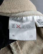 "BURBERRY" Selvedge denim trench detail jacket