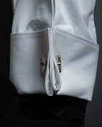 "Tiffany&Co" Button motif design silver cufflinks