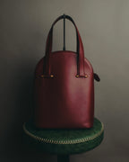 "Cartier" 80's-90's Bordeaux leather handbag