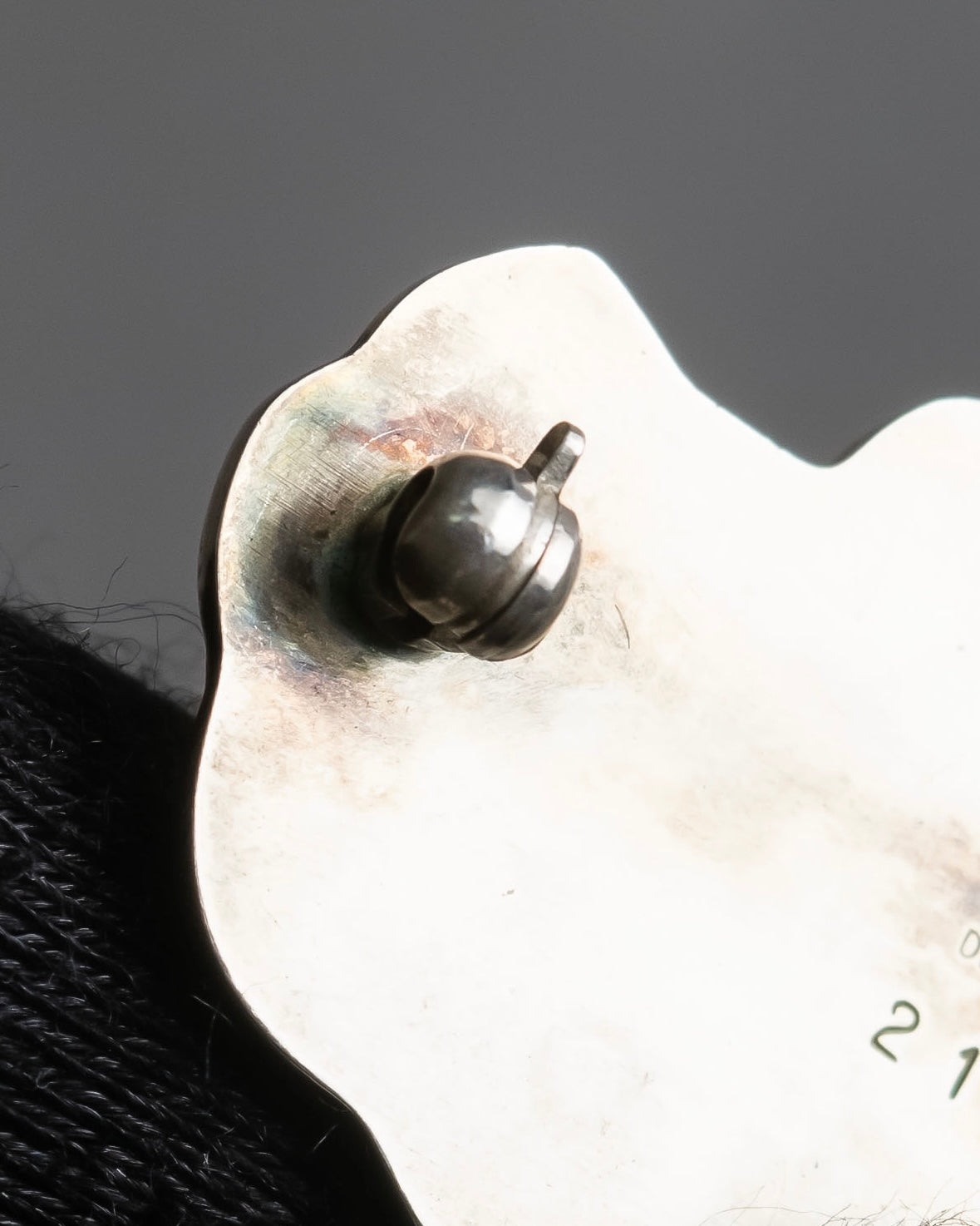 "GEORG JENSEN" Grape cluster motif silver 925 brooch