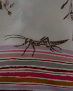 “GUCCI” Botanical printed silk scarf