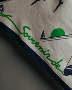 "Vintage" Souvenir de bretagne marine scarf