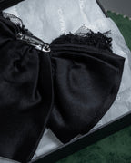 "CHANEL" 16AW Tulle lace design ribbon brooch