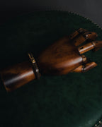 "LOEWE" 00’s-10’s leather inlay anagram clasp bangle