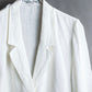 "Christian Dior" 1 button pure white short length tailored jacket