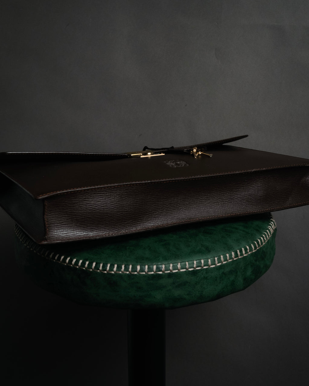 “LOEWE” 90’s Heritage anagram lock briefcase