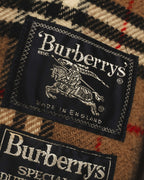 "Burberrys" 80's-90's Classic piped wool coat