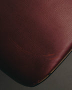 "Cartier" 80's-90's Bordeaux leather handbag