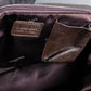 "Max Mara" Silver accents diamond shaped stitching leather boston bag