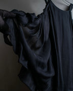 "FENDI" Gathered frill design sleeveless dress